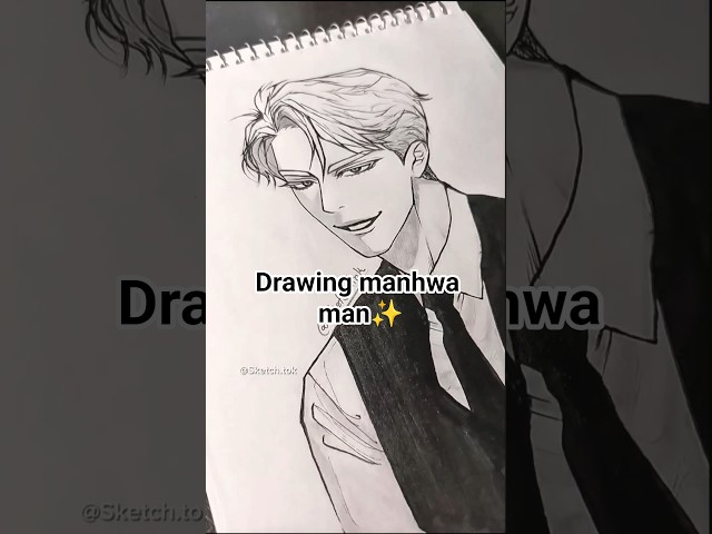 How to draw a manhwa character ✨💙| zhenya #shorts