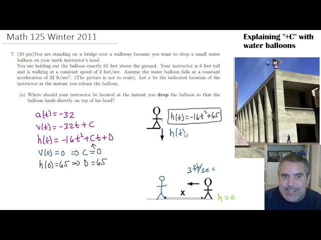 5.5 Solving for "+C" and finding initial conditions