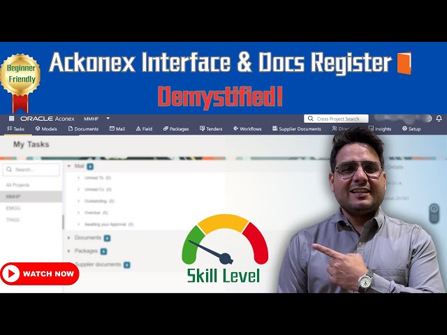 Master Aconex Interface and Document Register in 10 Minutes!