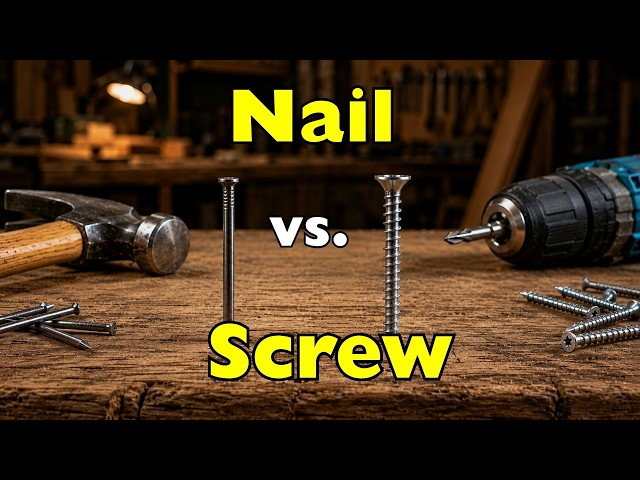 Nail or Screw: Which One Should You Use?