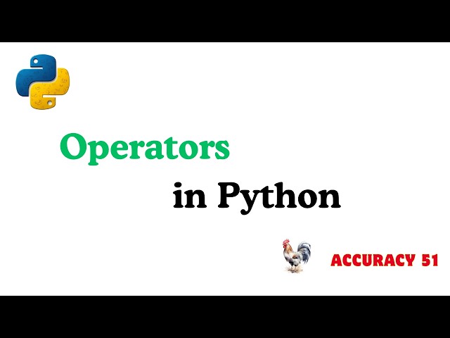 Python Operators in Detail