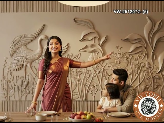Luxury CNC Wall Panel Design | Modern Dining Room Feature Wall VIDEO 394