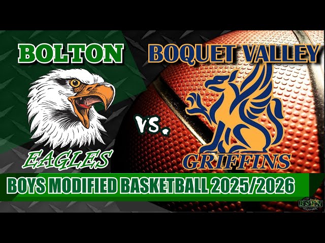 Bolton vs Boquet Valley Boys Modified Basketball 2025/2026