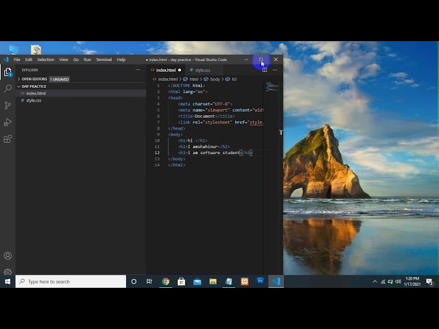 Live Preview In Visual Studio Code Using Live Server ||   How to get live link ?