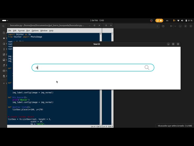 Front - End para barra de búsqueda