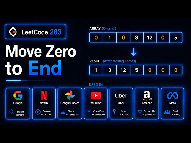 The Secret Behind Move Zeroes Nobody Talks About | This LeetCode Problem Powers Google & Netflix