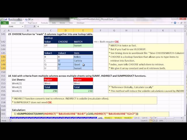 Ctrl + Shift + Enter: Excel Array Formulas Video # 24: 26 Amazing Array Formulas