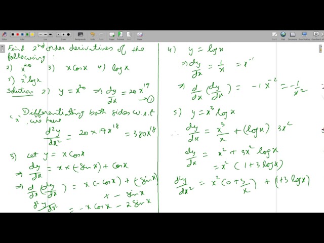 XII 2nd Order Derivative