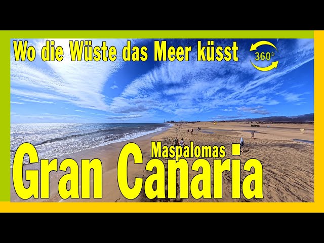 Wo die Wüste das Meer küsst  - Beach Maspalomas, Faro, Gran Canaria