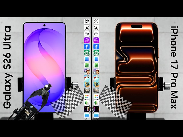Galaxy S26 Ultra vs. iPhone 17 Pro Max Speed Test!