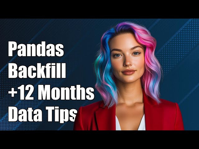 Pandas backward fill increment by 12 months