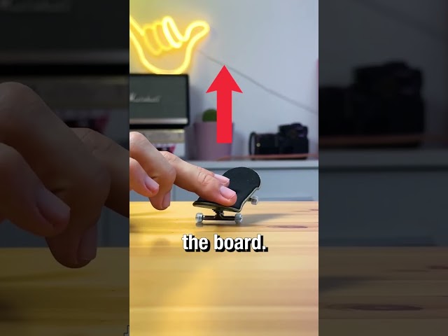 Aprende el truco imprescindible en 1 minuto 🔥 #fingerboard #techdeck #tutorial