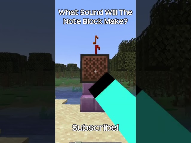 What Sound Will The Note Block Make When Placed On Purpur Stairs? In Minecraft!