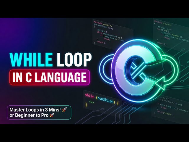 While Loop in C Language Explained with Examples | C Programming #coding #whileloop #cprogramming 