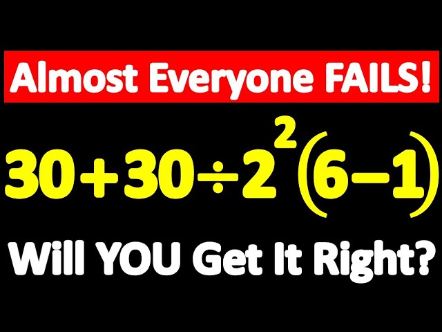 What An Amazing Math Problem That 99% Get It WRONG! Can YOU Solve It? 🤔🧠