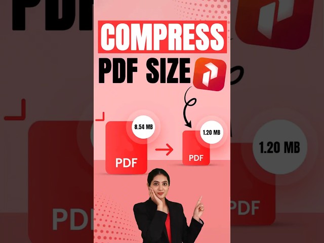 Compress PDF Size Fast! | Reduce PDF File Without Losing Quality (PC) #compresspdf #pdfeditor #win