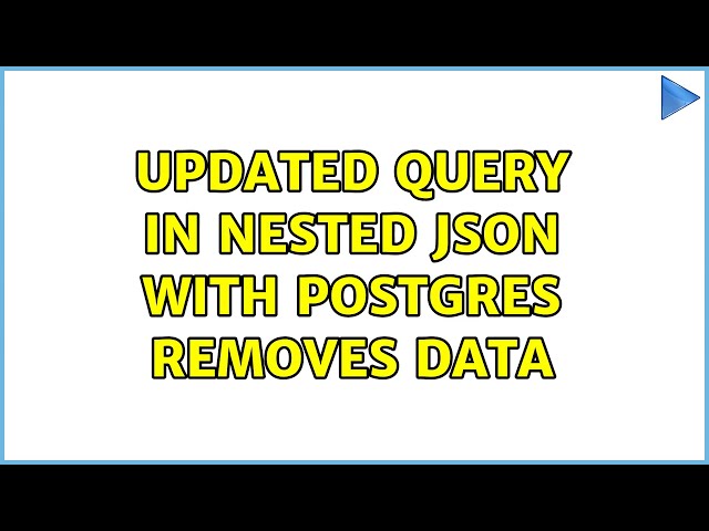 Updated query in nested JSON with Postgres removes data