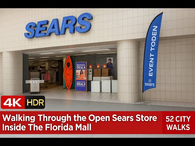 Walking Through the Open Sears Store Inside The Florida Mall | Rare Look at What’s Left (4K HDR)