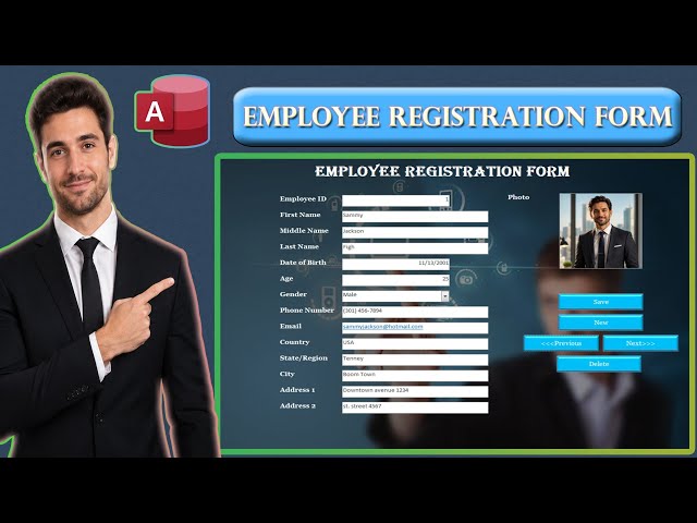 How to Create an Employee Registration Form in Microsoft Access | Step-by-Step Tutorial