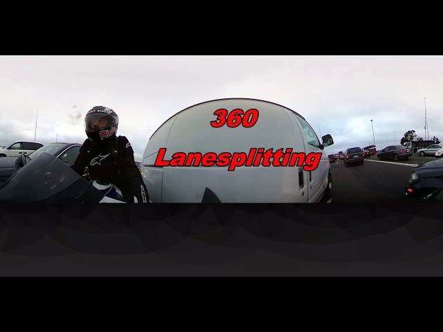 360 HD Camera POV California Lane Splitting adventures