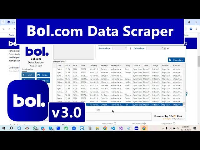 Bol.com Data Scraper v3.0 | Extract EANs, Prices, Images & Boost Sales!