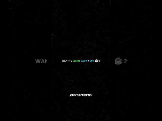 Learn Java + DSA 🔥 #coding #programming #java