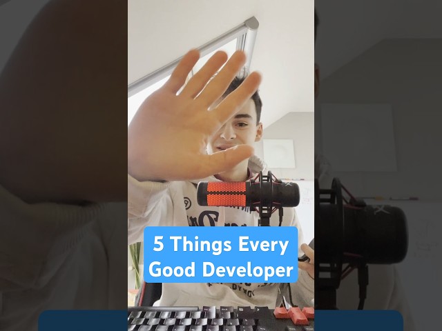 Here are 5 things every Good Developer does #dev #developer
