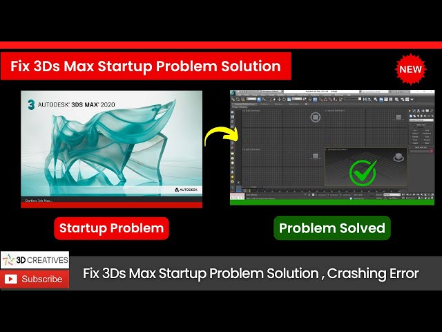 Fix 3Ds Max Startup Problem Solution in Minutes!