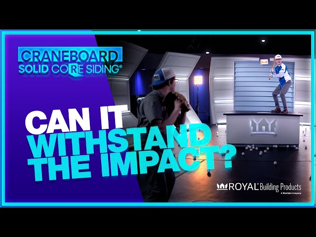 IN THE LAB: Testing CraneBoard® Solid Core Siding® With Flying Objects