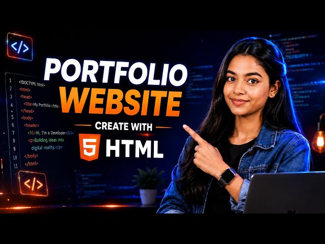 Create a Portfolio Website Using HTML | Beginner Friendly HTML Project
