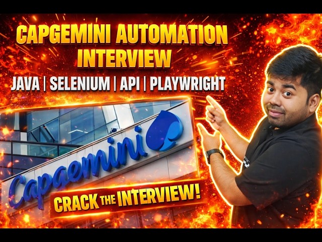 Capgemini Automation Interview Q&A | Java + Selenium + API + Playwright