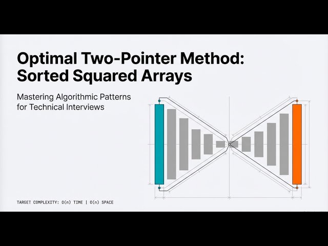 03 Sorted Squared Array | Two Pointer Technique Explained