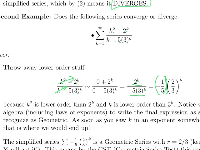 Limit Comparison Test and Comparison Test