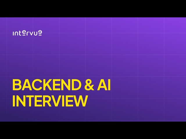 Senior Backend & AI Engineer Mock Interview: Can He Pass?