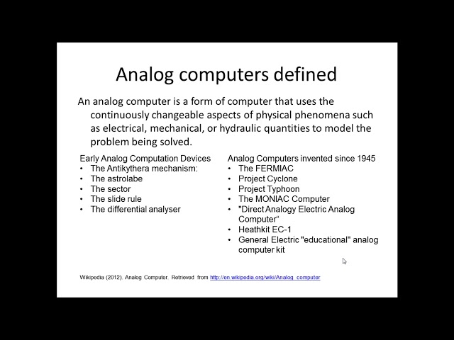 VideoClip 3.3 Analog Computing (2016)