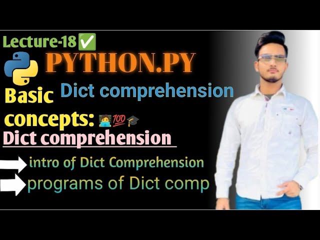 Dictionary Comprehension 🚀 | syntax | programs |logic Building | inline code | key exp | value exp .