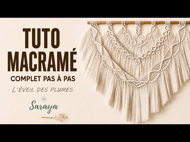 Easy Macrame Wall Hanging Tutorial | Brushed Fringe Feather Effect | Awakening of Feathers