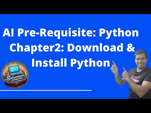 Chapter2: Only video you need to learn to download and install Python #ai #python #pythontutorial