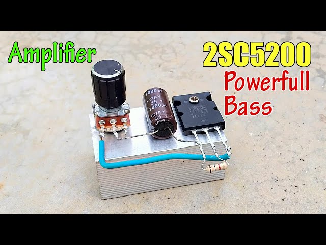 DIY 2SC5200 Amplifier 12v || Simple Powerfull Bass