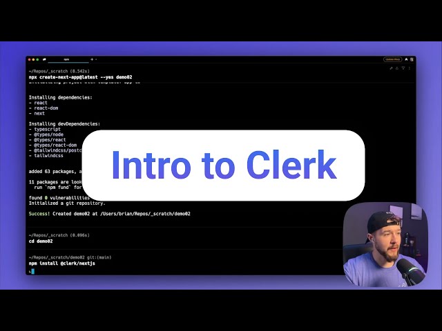 Clerk is SUPER easy to implement • Auth, B2B SaaS, Billing & Subscriptions (NEW!)