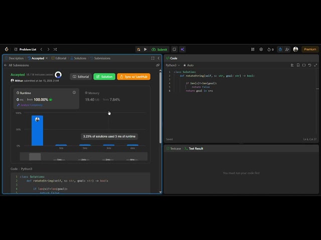 LeetCode 796 Rotate String Explained 🔁 Easy Trick 💡 Day 10 | 49/1000 DSA Journey 🔥