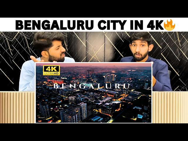 Reaction On Bengaluru City at Night 4K Aerial View | Bengaluru की रौशनी Pakistani Reaction 🔥