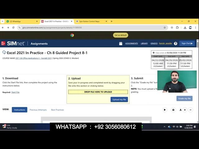 Excel 2024 In Practice - Ch 8 Guided Project 8-1 | Excel 2024 In Practice Chapter 8 Guided Project