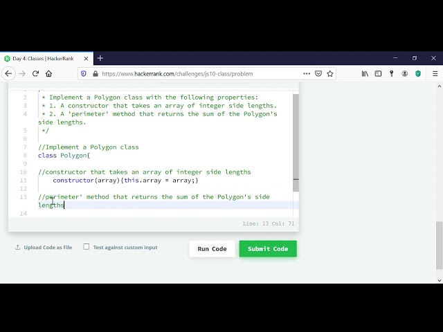 Day 4  Classes   HackerRank JavaScript