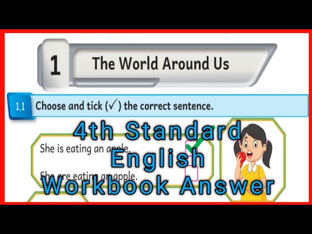 Class -4, The World Around Us, English workbook answer 