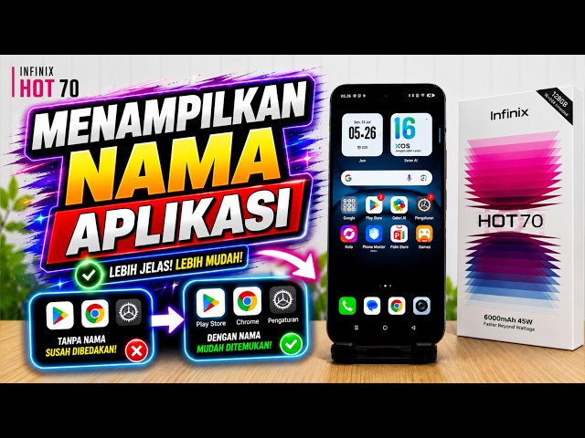 How to Show App Names on Infinix Hot 70 Home Screen