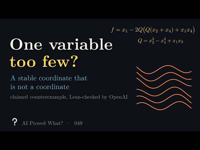 One Variable Too Few? An AI Claims a Stable Coordinate That Is Not a Coordinate