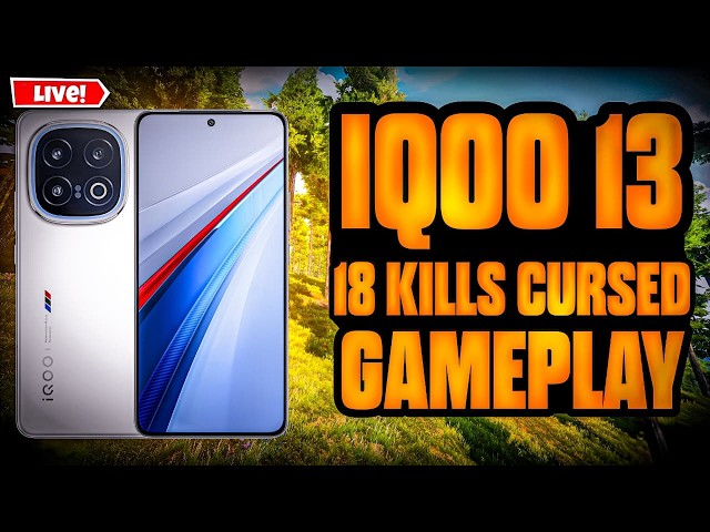 🔴IQOO 13 BGMI 4.5 120 FPS STABLE 😲🔥LIVE TEST WITH HANDCAM 🔥 #bgmilive #youtubestream #iqoo13test