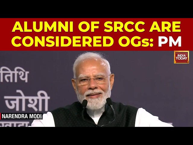 Speech: PM Modi Addresses The SRCC Centenary Celebrations, Says 'Alumni Of SRCC Are Considered OGs'