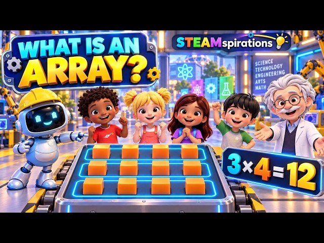 Arrays Song for Kids | Rows, Columns & Multiplication | STEAMspirations